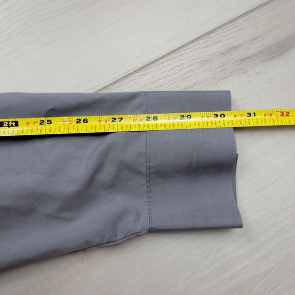 Ministry of Supply Shirt Mens M Gemini Long Sleeve Button Down Gray Vented - Picture 11 of 13